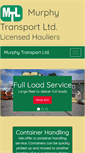 Mobile Screenshot of murphytransport.ie